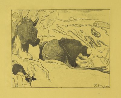 Wäscherinnen, 1889 von Paul Gauguin