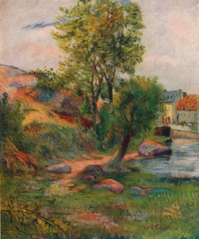Weide am Aven, 1888 von Paul Gauguin