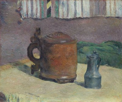 Holzkrug und Metallkrug von Paul Gauguin