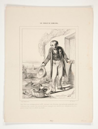 Adieu Paris! von Paul Gavarni