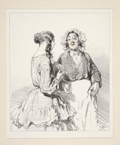 Allons! Geh zum Markt, m von Paul Gavarni