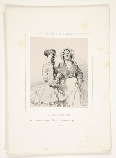 Allons! Geh zum Markt, m von Paul Gavarni