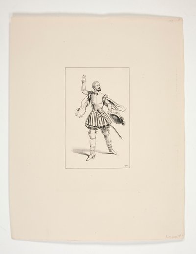 Kostüm von Marcel, gespielt von Levasseur von Paul Gavarni