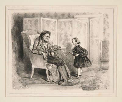 Großvater Vier von Paul Gavarni