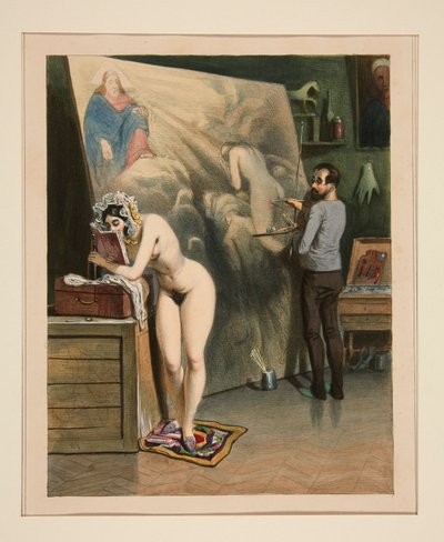 Die Frau des Malers von Paul Gavarni
