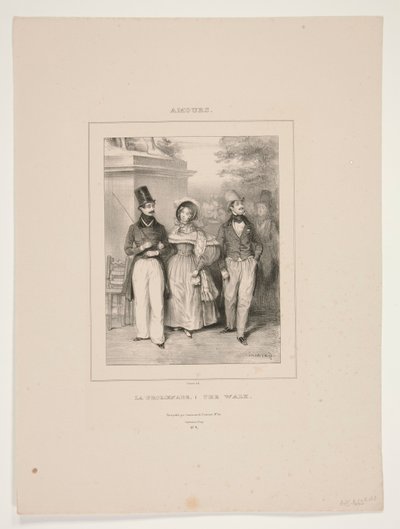 Der Spaziergang von Paul Gavarni