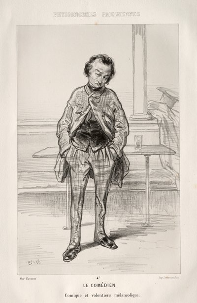 Der Komödiant von Paul Gavarni