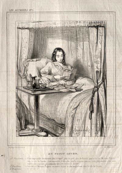 Les Actrices: Au petit lever... von Paul Gavarni