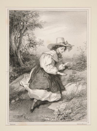 Die zwei Gänseblümchen. von Paul Gavarni