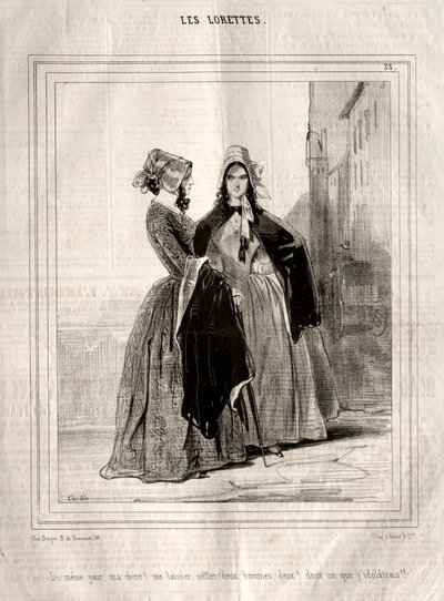 Les Lorettes von Paul Gavarni