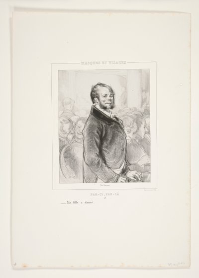 Meine Tochter tanzt von Paul Gavarni