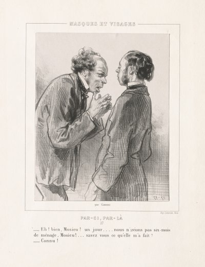 Masken und Gesichter: Hier und da von Paul Gavarni