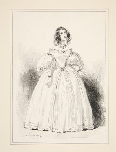 Mme. Anna Thillon von Paul Gavarni