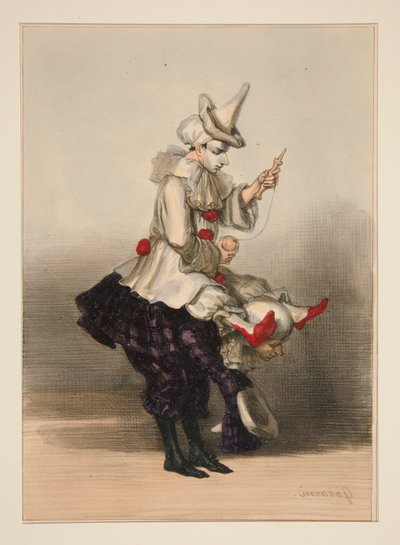 PAILLASSE ET PIERROT von Paul Gavarni