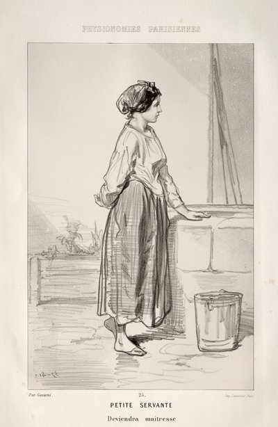 Kleine Dienerin von Paul Gavarni