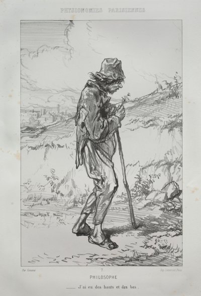 Philosoph von Paul Gavarni