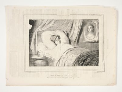 Geheimnis der Toilette, von der Chemie genehmigt von Paul Gavarni