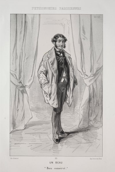Ein Schöner von Paul Gavarni