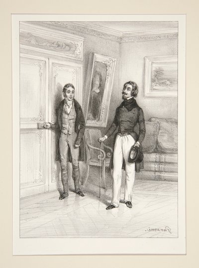 Ein falscher Schritt. Seite 335. von Paul Gavarni