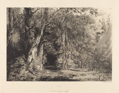 Die Île Séguin bei Hochwasser von Paul Huet