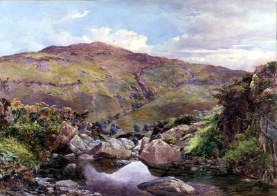 Der Bach am Hügel von Paul Jacob Naftel