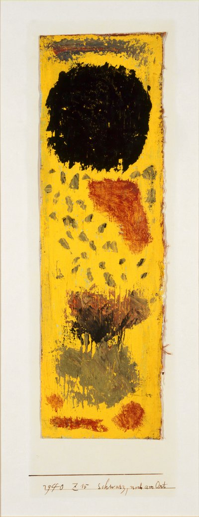 Schwarz, noch an Ort und Stelle, 1940 von Paul Klee