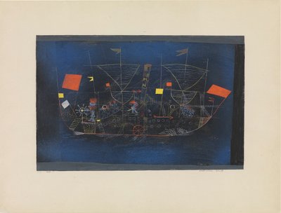 Das Abenteuerschiff, 1927 von Paul Klee
