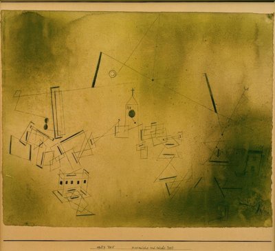 Kosmische und irdische Zeit von Paul Klee
