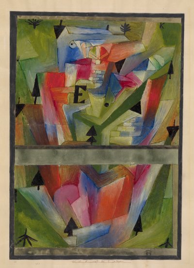 Landschaft bei E. in Bayern, 1921 von Paul Klee