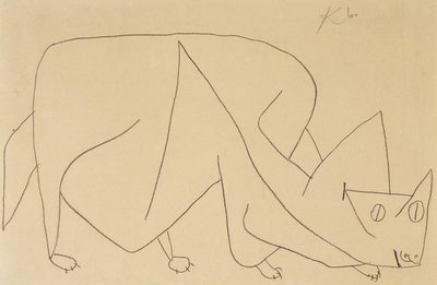 Lauernde Katze von Paul Klee