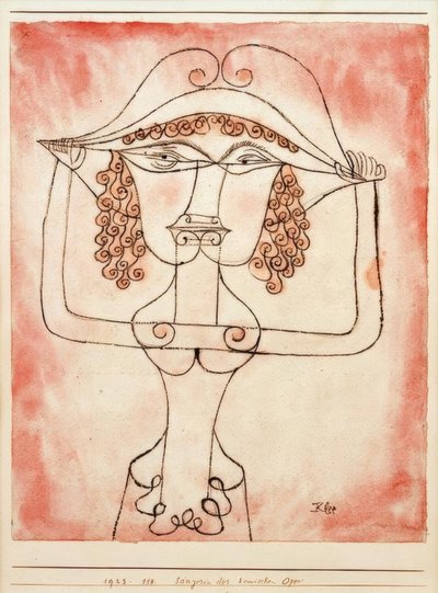 Sängerin der komischen Oper von Paul Klee