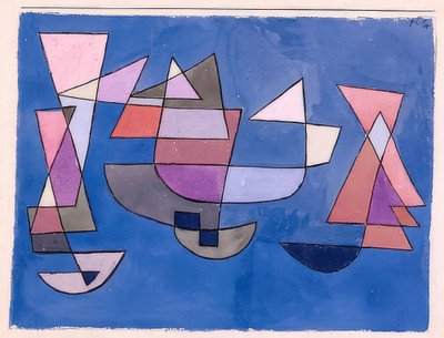 Segelschiffe. 1927 von Paul Klee