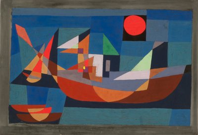 Schiffe in Ruhe, 1927 von Paul Klee