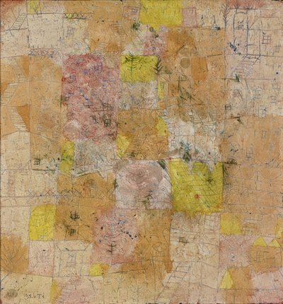 Vorstädtische Idylle, 1926 von Paul Klee
