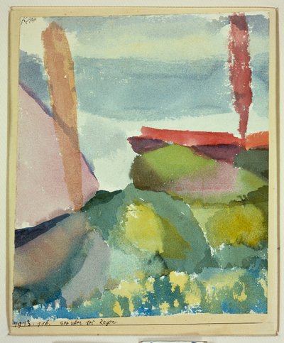 Die Küste im Regen von Paul Klee