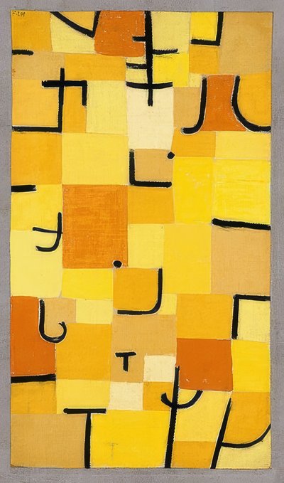 Zeichen in Gelb von Paul Klee