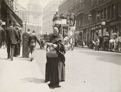 Der Streichholzverkäufer, Ludgate Hill, 1893 von Paul Martin