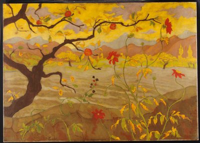 Apfelbaum mit roten Früchten von Paul Elie Ranson