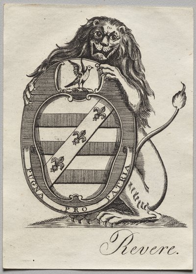 Exlibris: Wappen von Paul Revere II