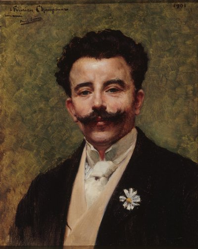 Porträt von Félicien Champsaur 1859-1934, 1901 von Paul Saïn
