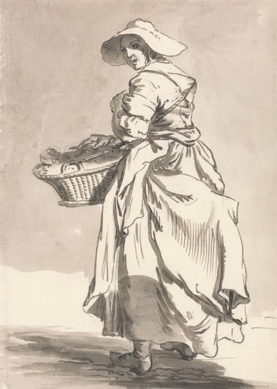 Londoner Rufe: Blumen von Paul Sandby