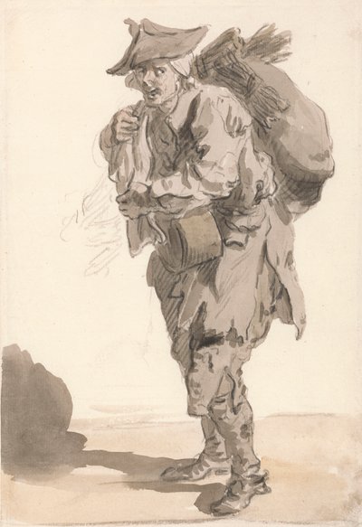 Londoner Rufe: Kleine Kohle oder Bürsten von Paul Sandby