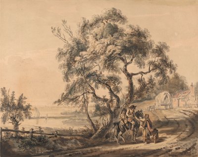 Die Zigeunerin als Wahrsagerin von Paul Sandby