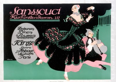 Sanssouci / Kurfürstendamm 217 / Frühstücke / Abendessen / Suppe von Paul Scheurich
