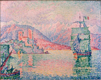 Hafen von Antibes im Abendlicht von Paul Signac