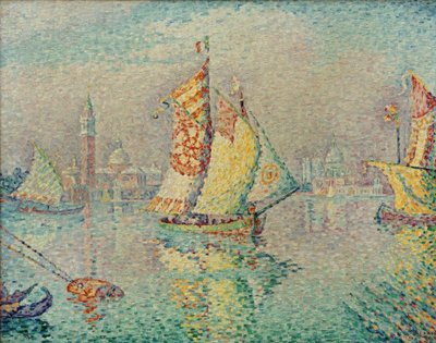 Lagune, gelbes Segel von Paul Signac