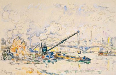 Le Pont Mirabeau. Der Sandhaufen von Paul Signac