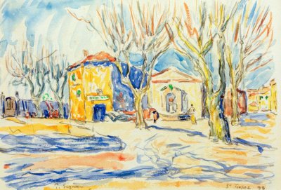 Landschaft von Saint-Tropez von Paul Signac