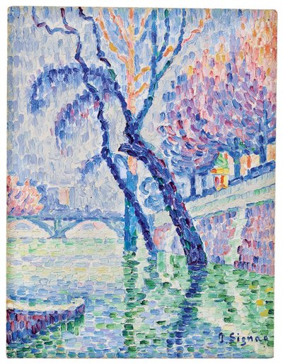 Pont des Arts, Überschwemmung von Paul Signac
