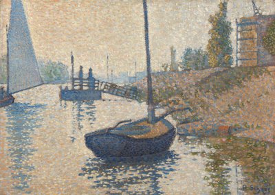 Ponton de la Félicité in Asnières von Paul Signac
